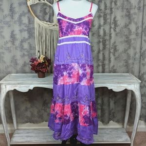 California Breeze tie dye festival dress